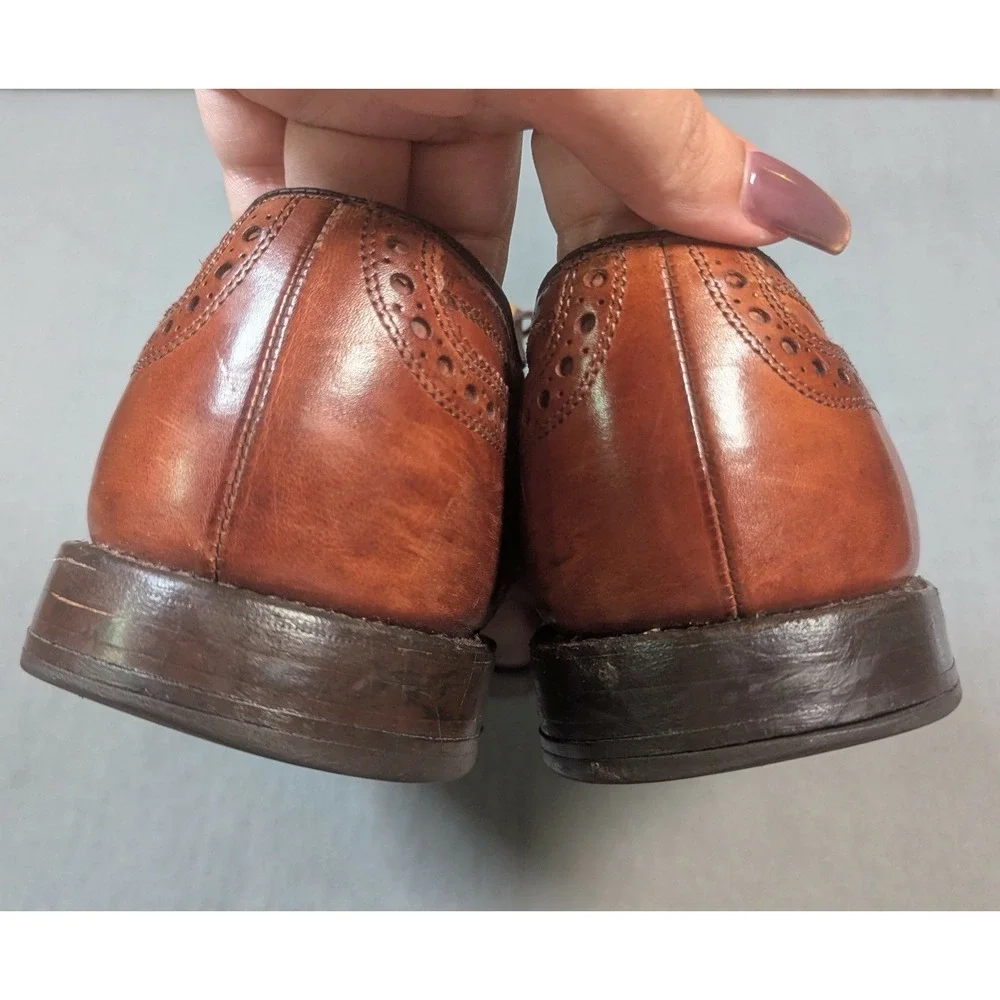 Allen Edmonds Fairhaven Wingtip Oxford Brogue Dress Shoes Burgundy Mens 11 D